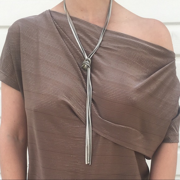 Slinky silver tone necklace - Picture 3 of 3